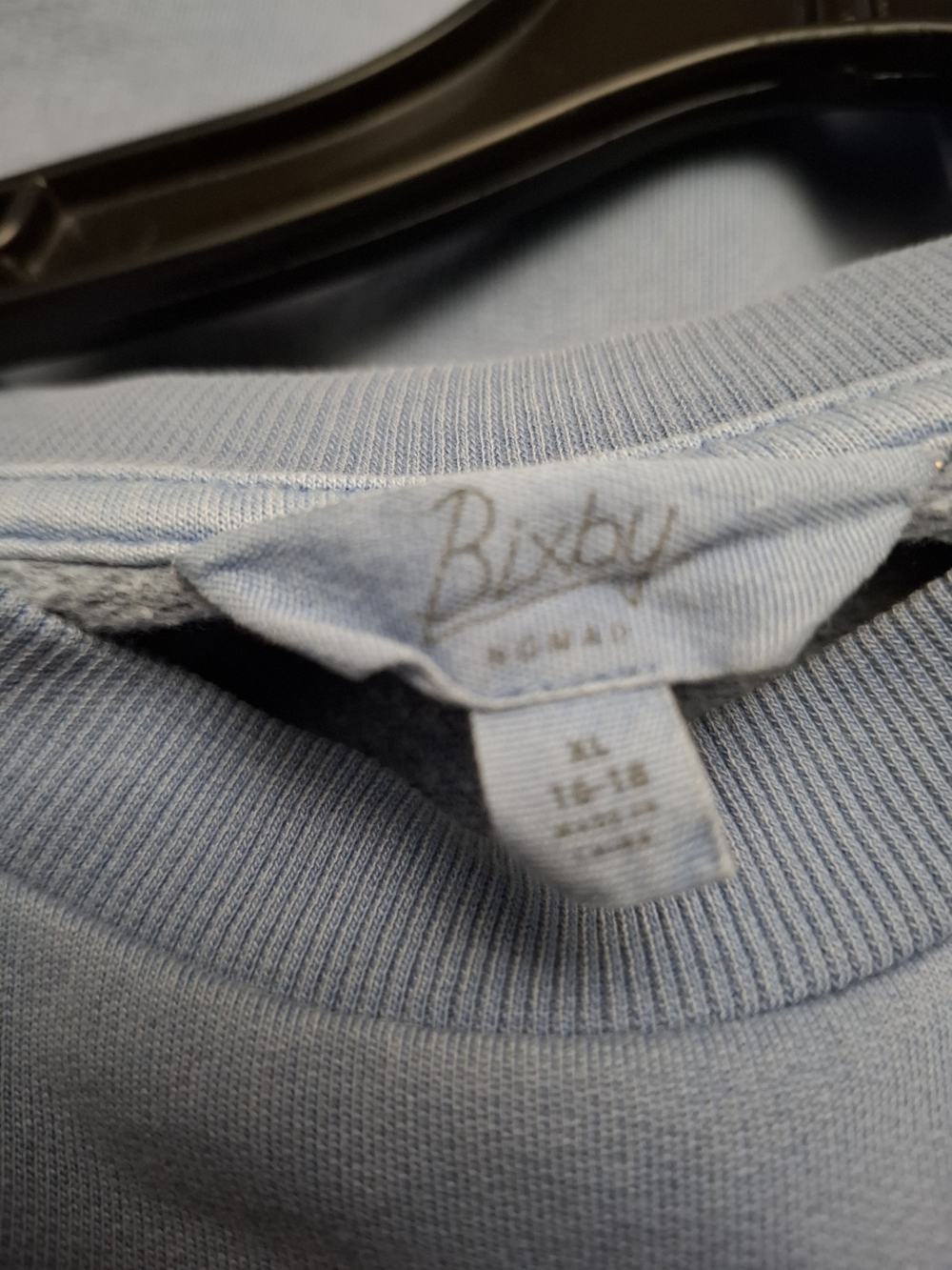 Women’s Bixby Oversized Chicago Crewneck Sweatshirt - Light Blue - Picture 5 of 11